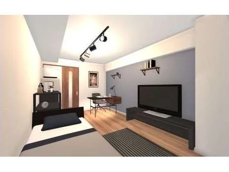 レガルバ橋本の1R住戸室内完成イメージ