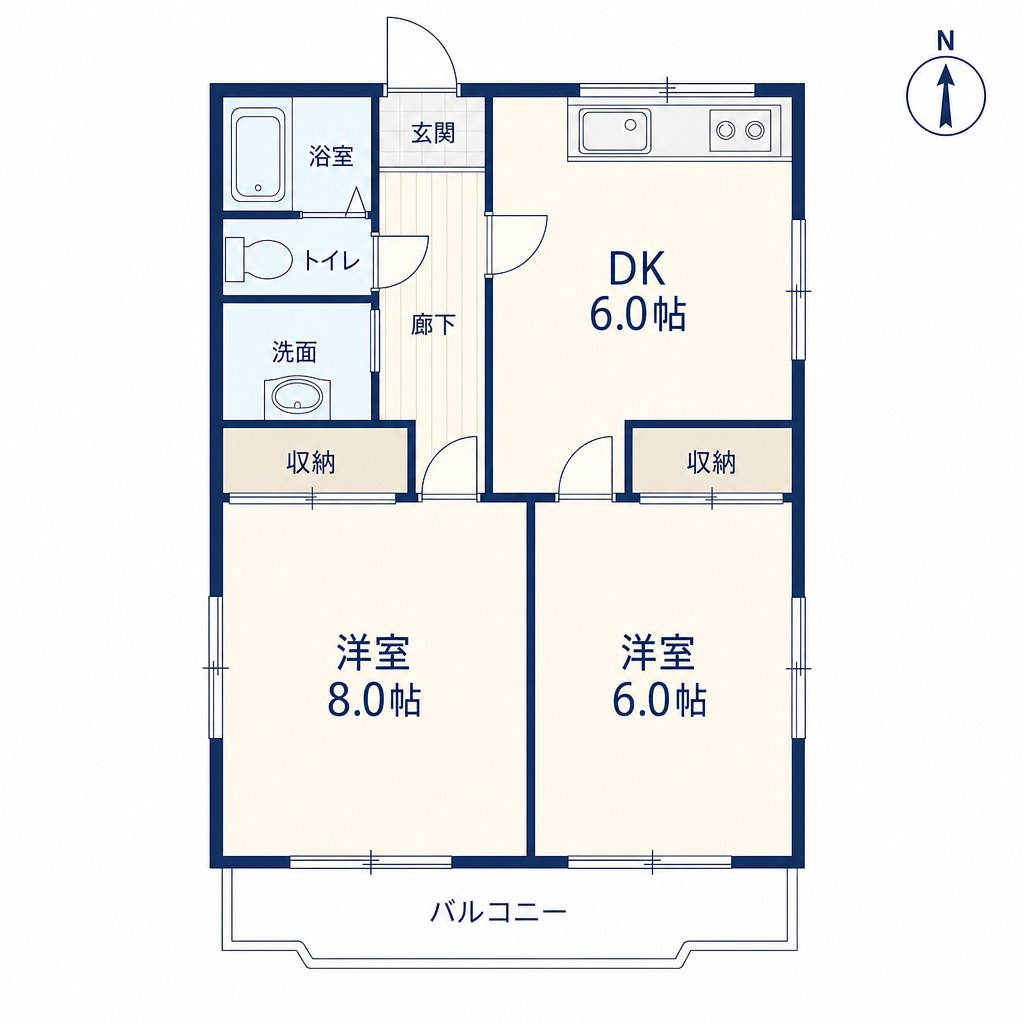 プライムヒルズ B203 間取り図