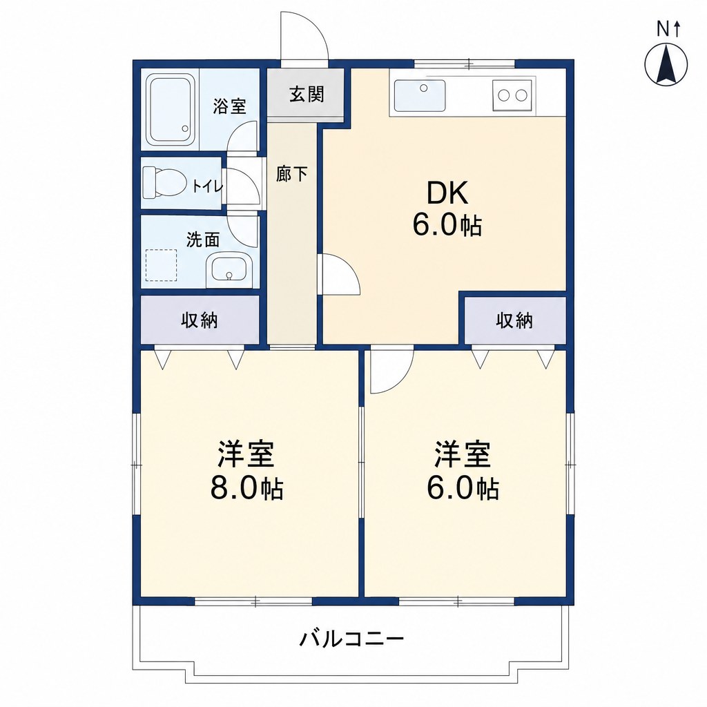 プライムヒルズ B101 間取り図