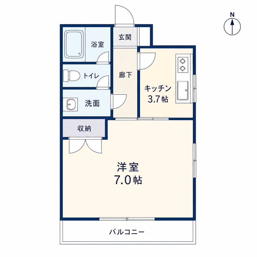 パームズサトー 間取り図