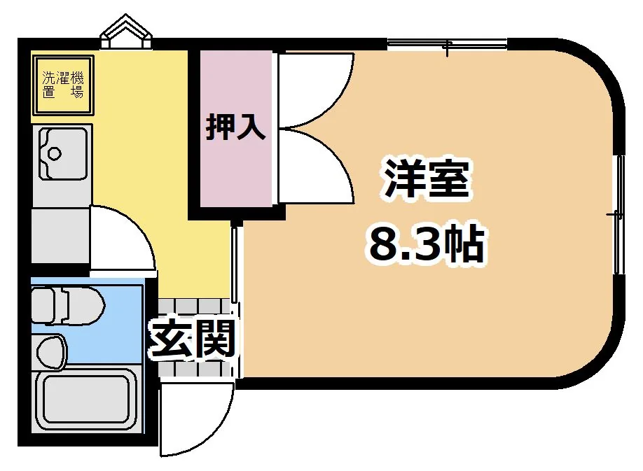 パルテノンA A5号室 間取り図