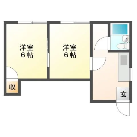 コーポ花田 301号室 間取り図