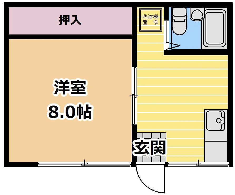 リベルテ本泉A 101号室 間取り図