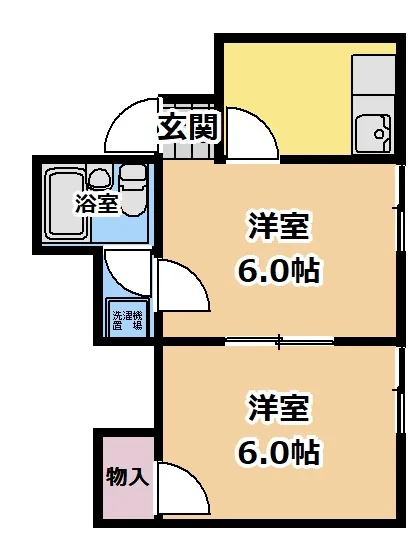 コーポ花田 202号室 間取り図