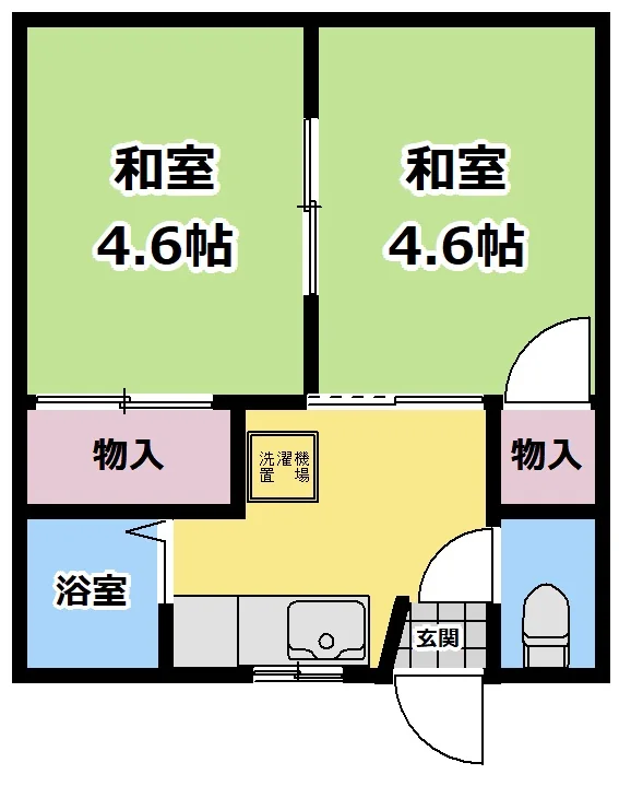 東鷹ハイツA 201号室 間取り図