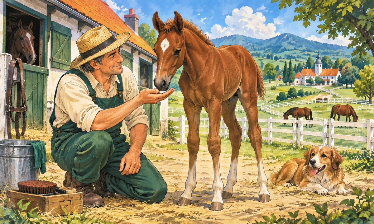 はじめての牧場経営を表すオリジナルイラスト